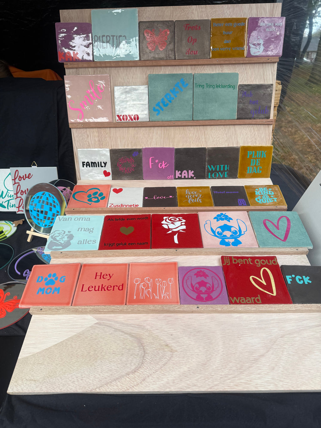 Gepersonaliseerde Tegel - Eigen Kleur, Tekst & Afbeelding