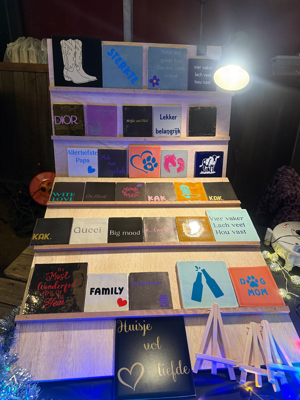 Gepersonaliseerde Tegel - Eigen Kleur, Tekst & Afbeelding